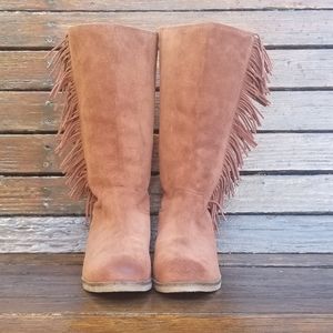 Lucky Brand Fringe Boots